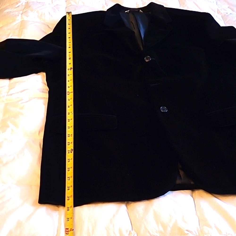 LINEA UMO black cotton velvet blazer - Picture 14 of 16